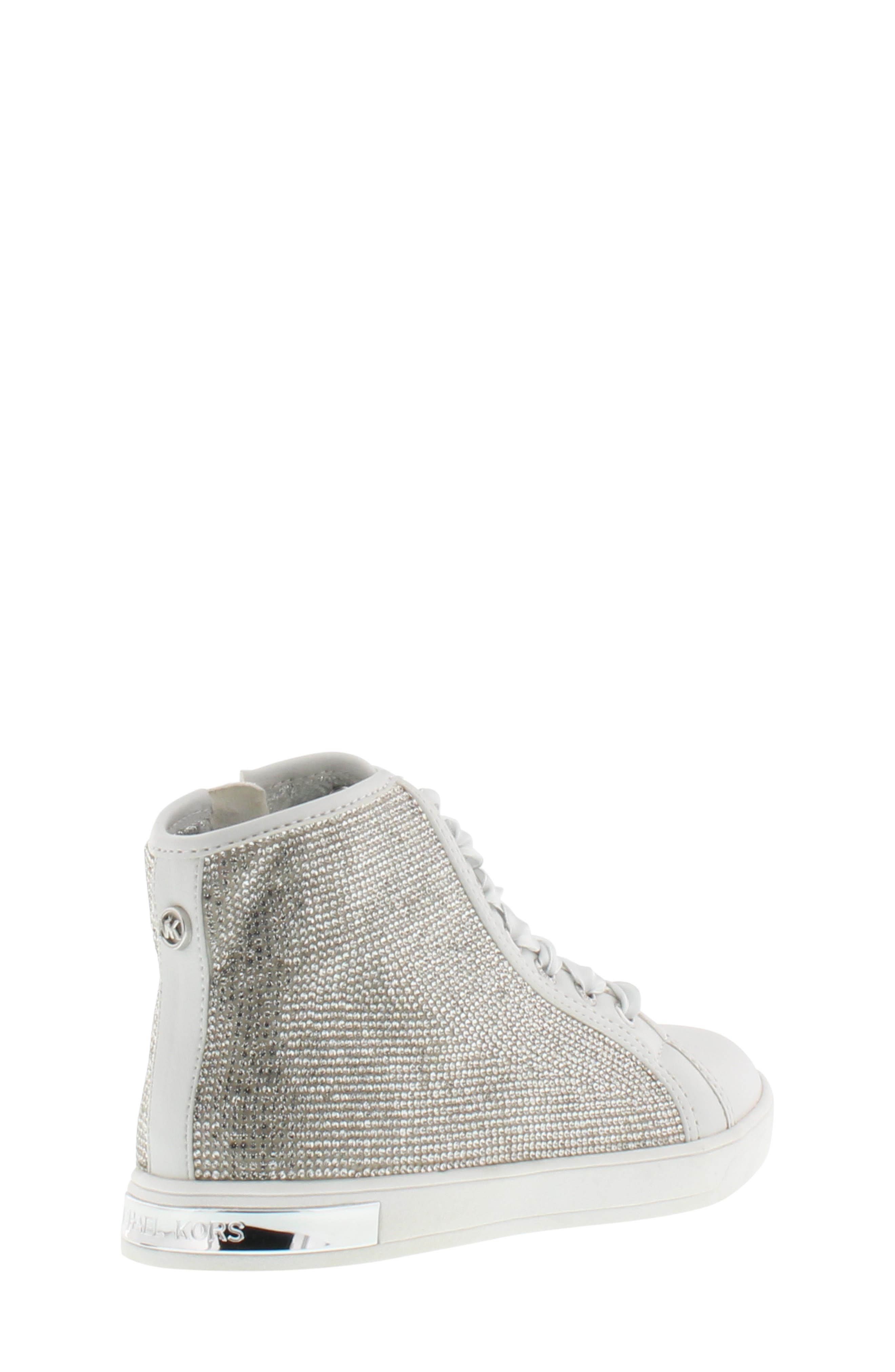 MICHAEL Michael Kors Ollie Light Crystal High Top Sneaker, Alternate, color, 