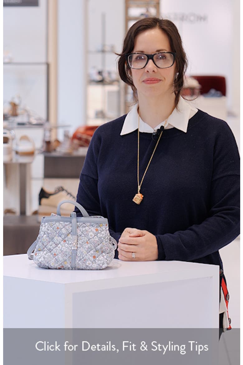 Mini Astor Diamond Quilted Top Handle Bag video