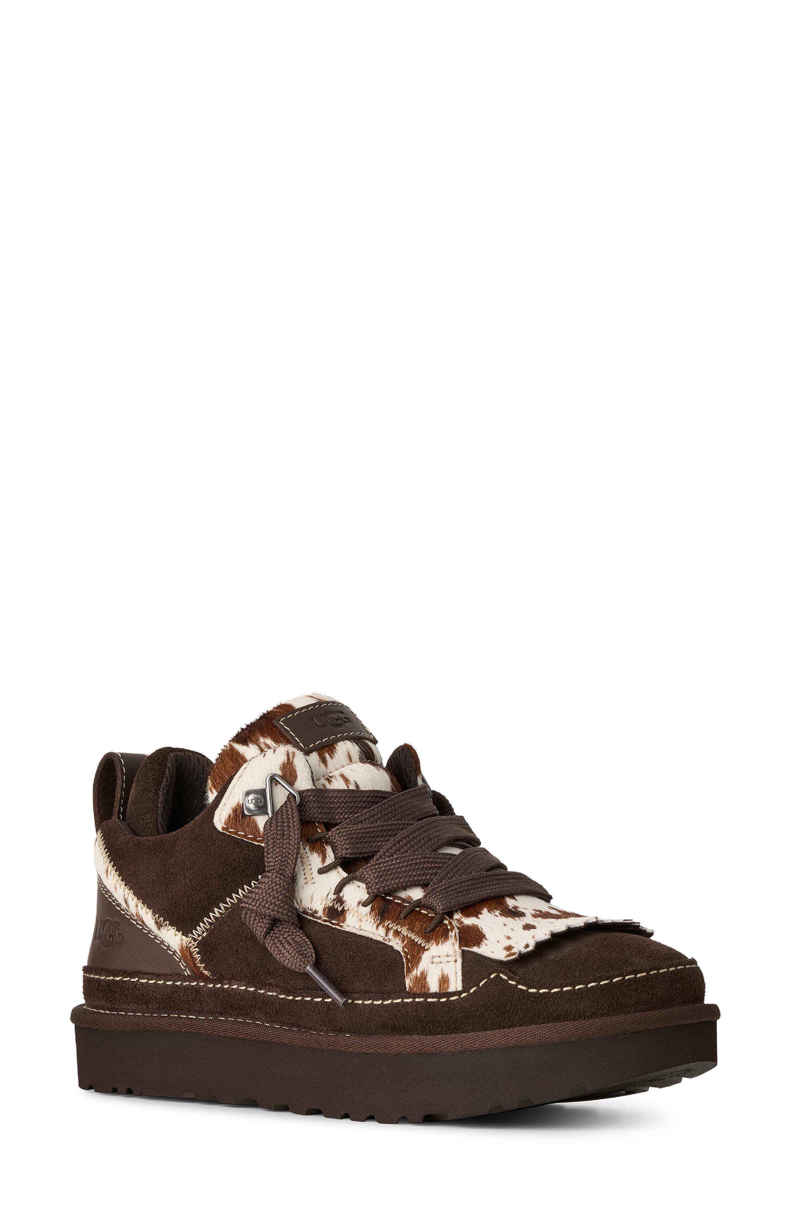 Lowmel Western Sneaker, Main, color, BURNT CEDAR