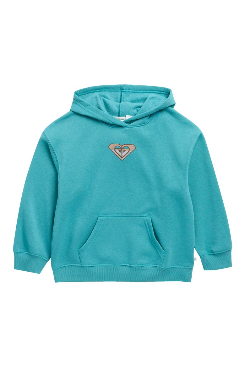 Kids' Wildflower Graphic Hoodie, Main, color, TEAL