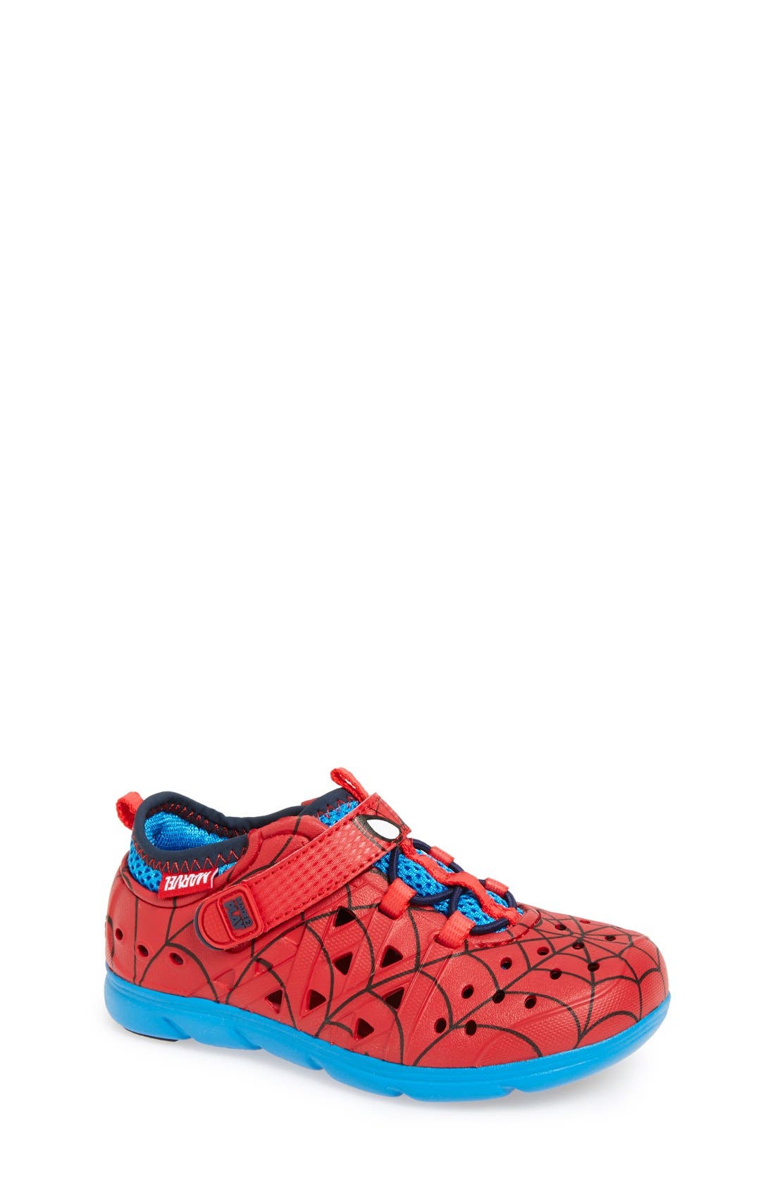 Stride Rite 'Made2Play<sup>®</sup> Phibian - Spiderman' Sneaker, Main, color, 