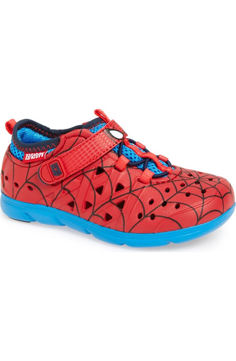 Stride Rite 'Made2Play<sup>®</sup> Phibian - Spiderman' Sneaker, Main, color,