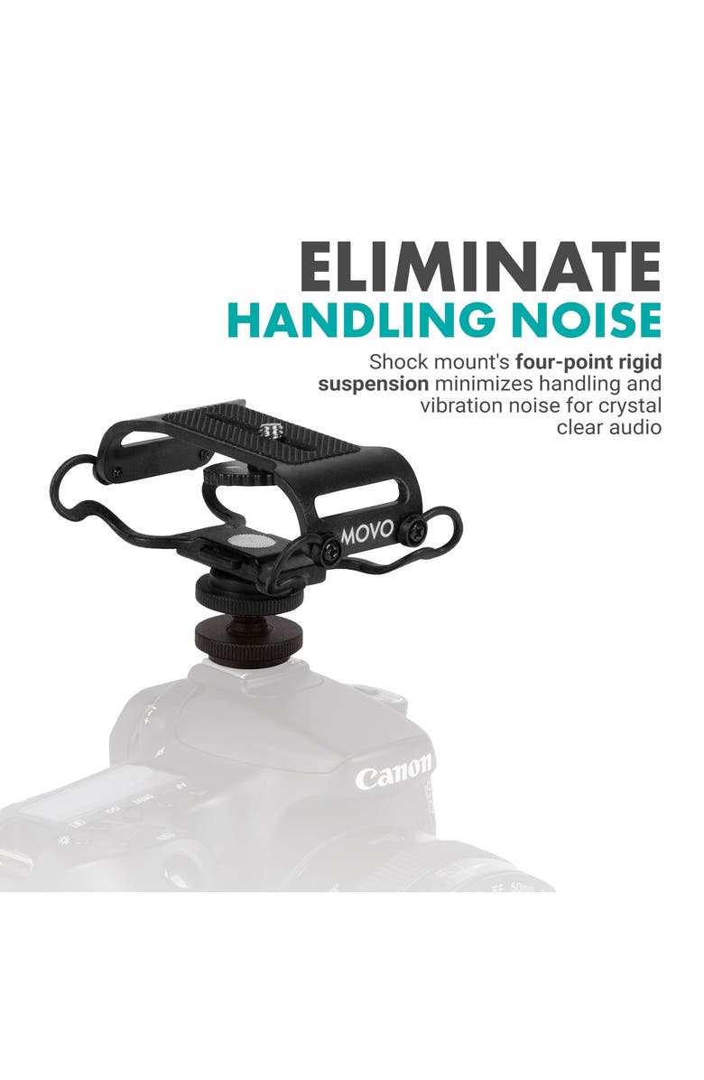 MOVO AEK-Z4 Audio Enhancement Kit for the Zoom H4n, H5, H6, Tascam DR-40, DR-05, DR-07, Alternate, color, Black