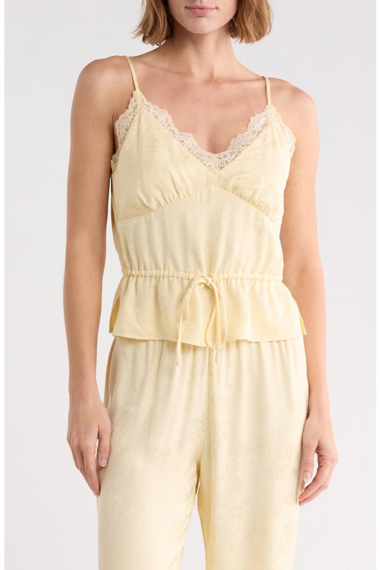 Lace Trim Cami, Main, color, CREAM