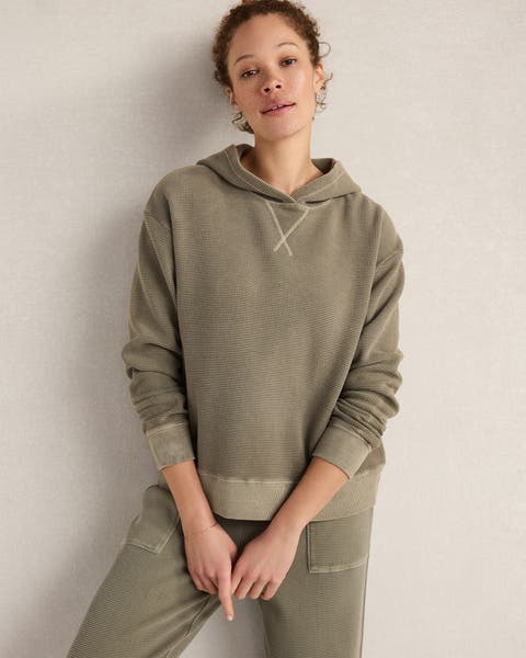 Organic Cotton Waffle Hoodie