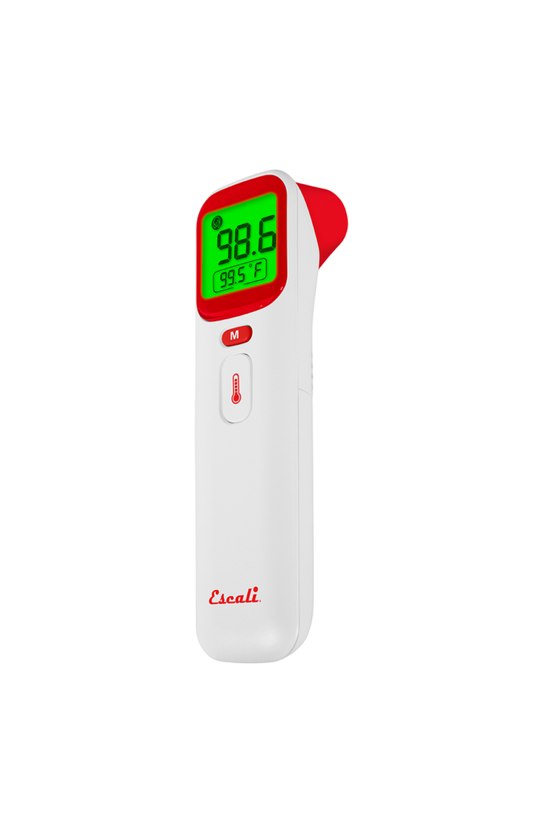 ESCALI Ear and Forehead Thermometer, Main, color, White / Red