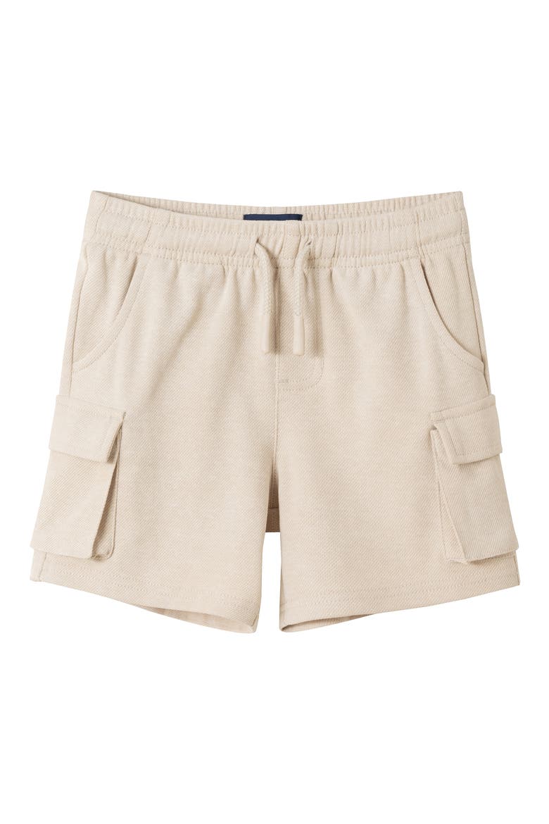 Kids' Washed Knit Cargo Shorts, Main, color, BEIGE