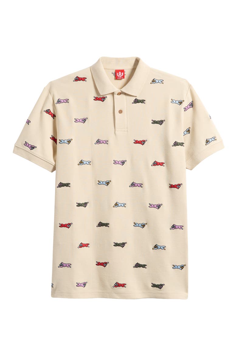 Universe Embroidered Polo, Alternate, color, FOG