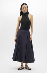 Another Tomorrow Seamed Full Skirt