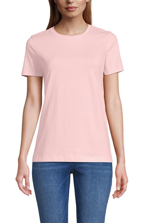 Lands' End Relaxed Supima Cotton Crew Neck T-shirt In Pink
