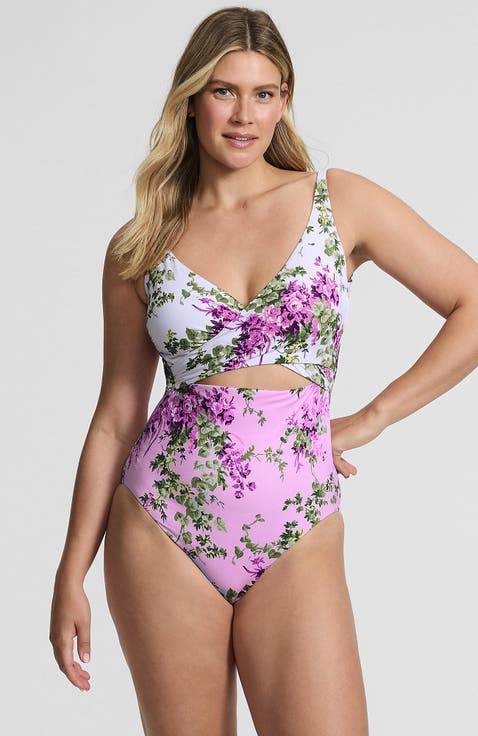 Wrap Monokini High Leg One Piece Swimsuit