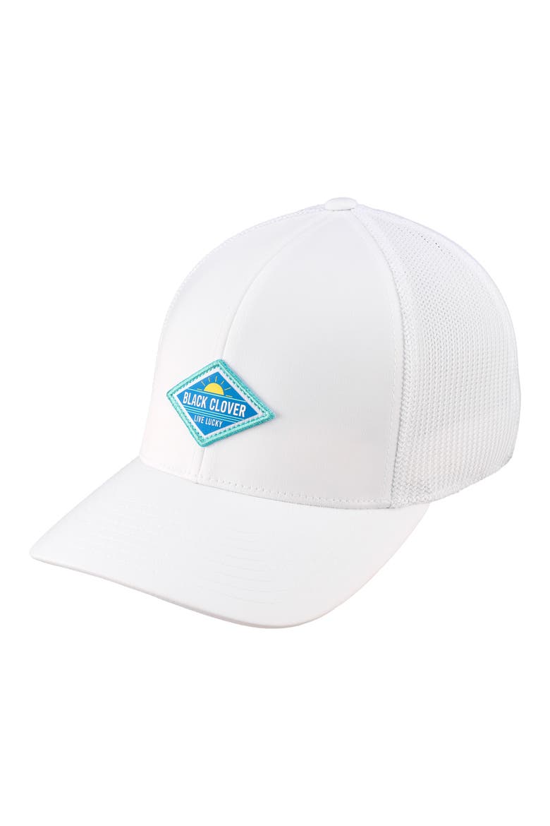 Glow Patch Snapback Cap, Alternate, color, WHITE