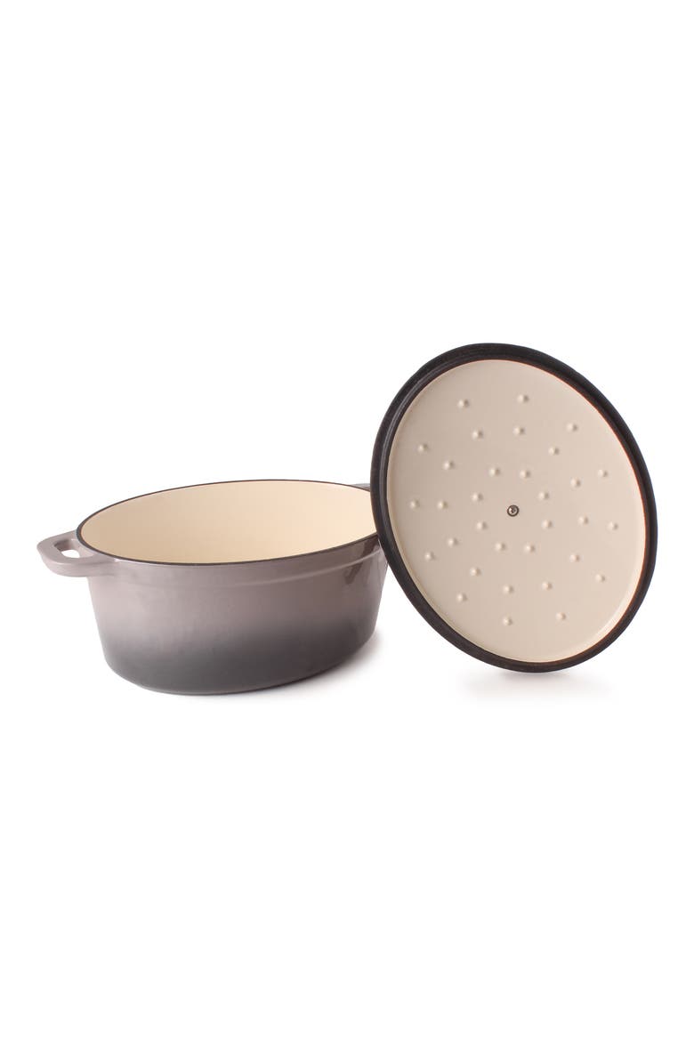 Neo Cast Iron Stockpot 4-Piece Set, Alternate, color, OYSTER
