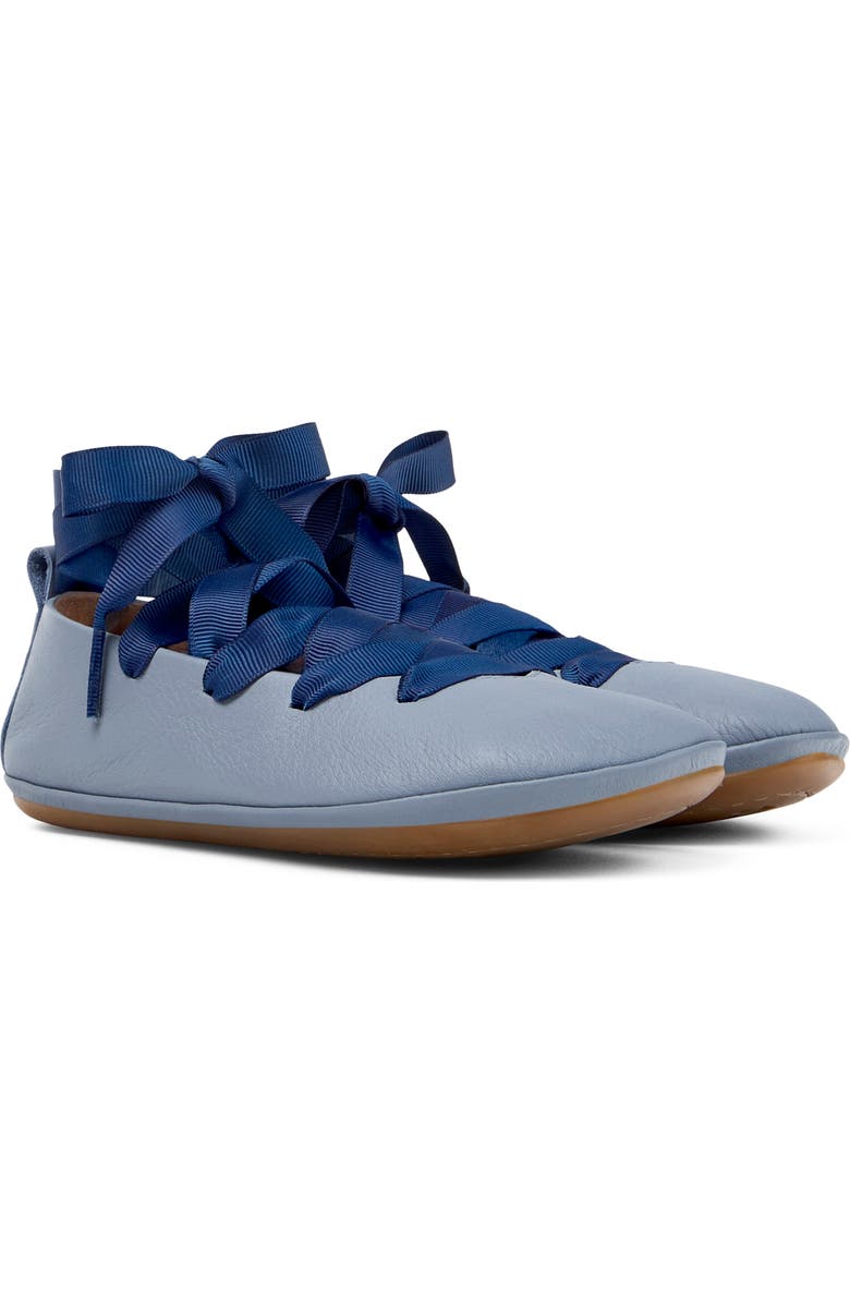 Camper Kids' Right Lace-Up Flat, Main, color, Pastel Blue