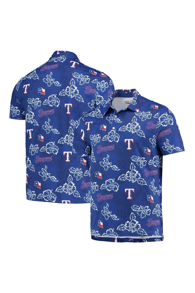 Men's Reyn Spooner Royal Texas Rangers Performance Polo, Main, color, Royal