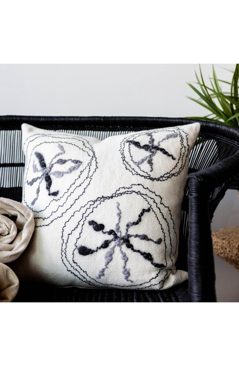 kanju Interiors Starry Sky Throw Pillow - Large Square - with Insert, Alternate, color, Natural