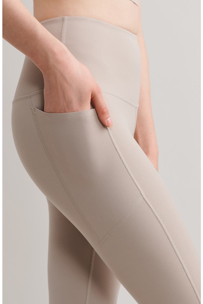 Revive Pockets 7/8 Leggings, Alternate, color, TAUPE