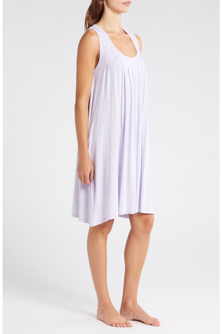 Kate Pleated Stretch Modal Nightgown, Alternate, color, ORCHID