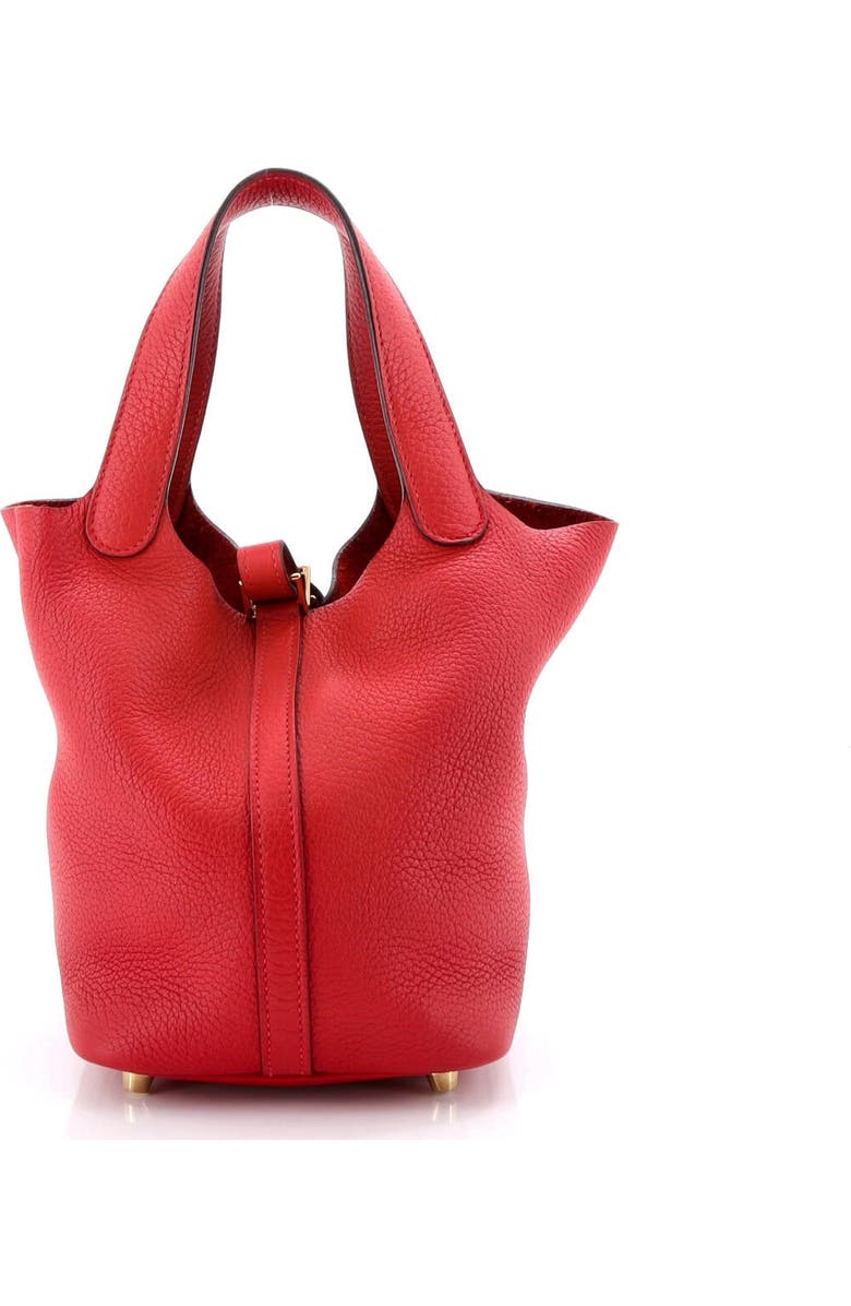 Pre-Owned Hermes Picotin Lock Bag Clemence PM, Alternate, color, Rouge Vif