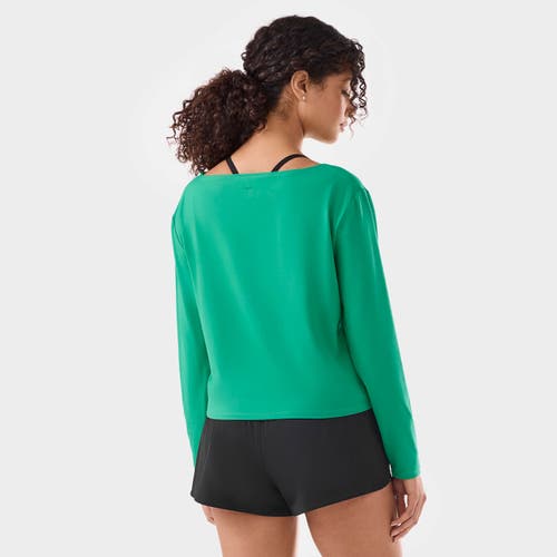 Tavi Brushed Tec Knit Long Sleeve In Green