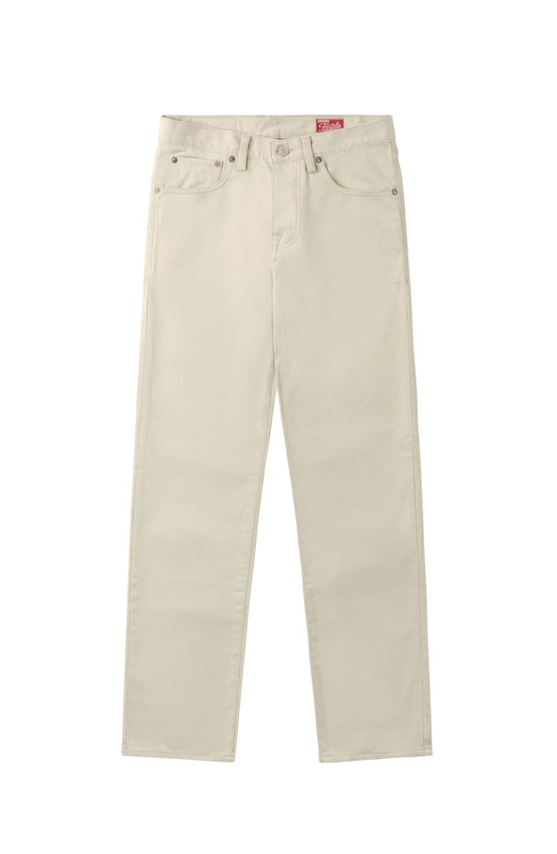 Fortela 913 Superjohn 5-Pocket Cotton Satin Denim, Main, color, Taupe
