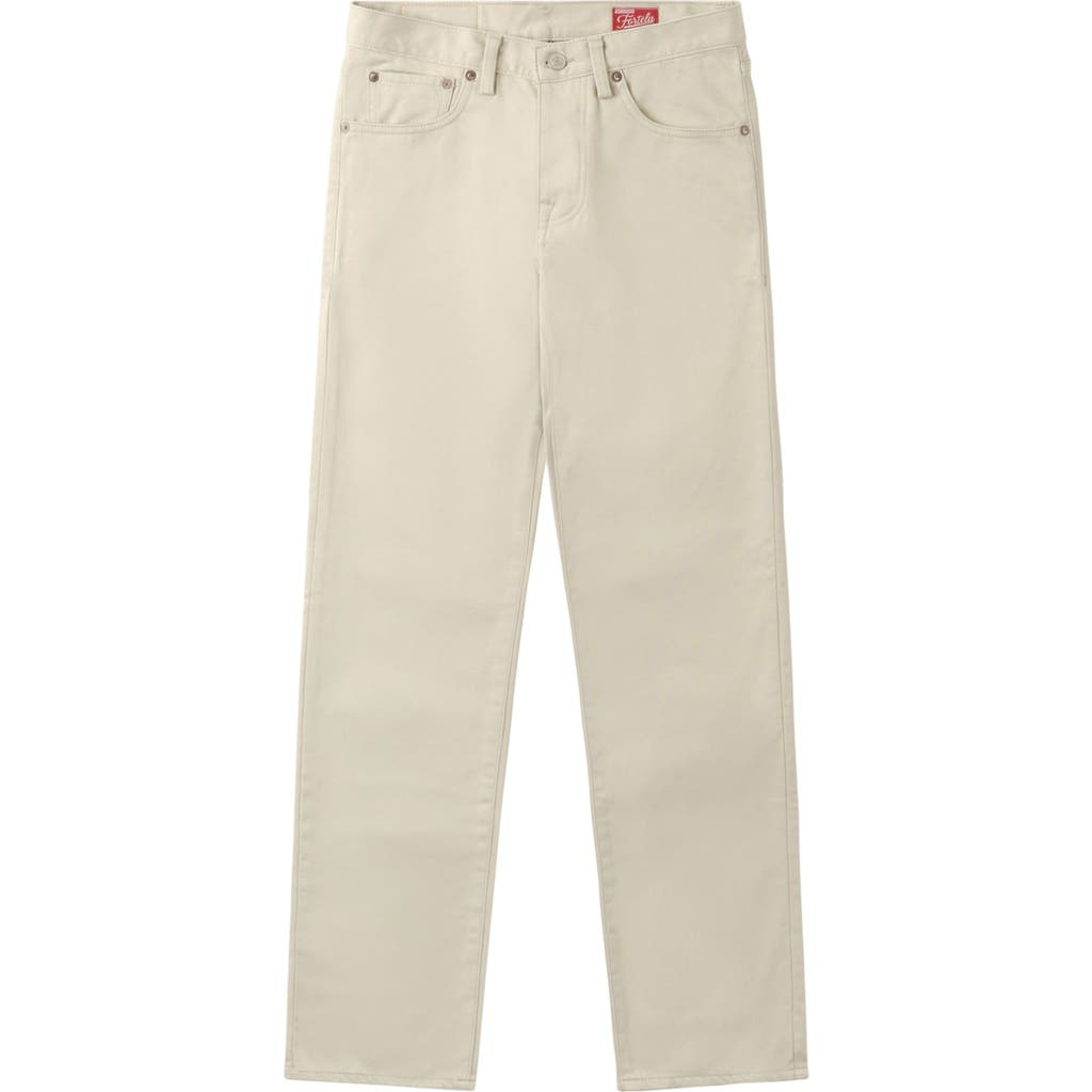 Fortela 913 Superjohn 5-pocket Cotton Satin Denim In White