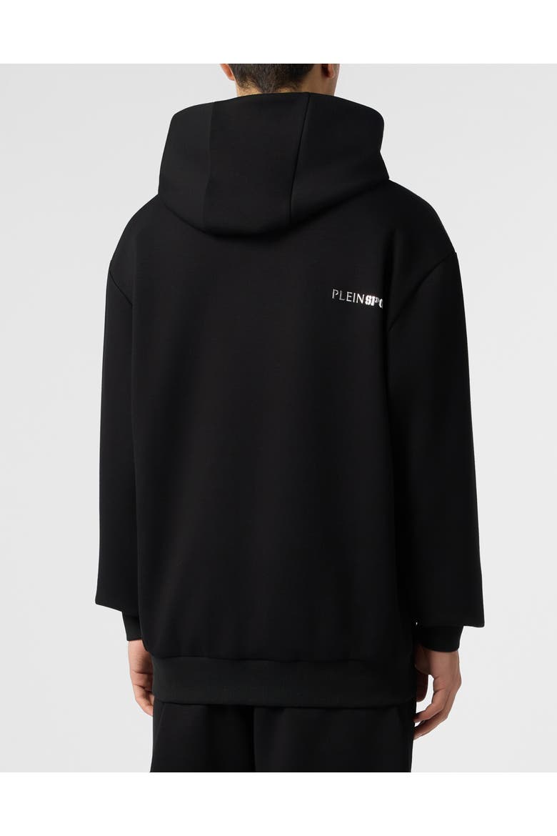 Fleece Hoodie Chrome Scratch Men, Alternate, color, black