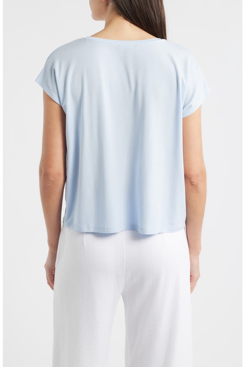 V-Neck Boxy T-Shirt, Alternate, color, AIRY BLUE