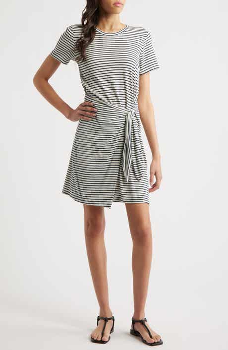 Rails Edie Stripe Tie Waist T-Shirt Dress