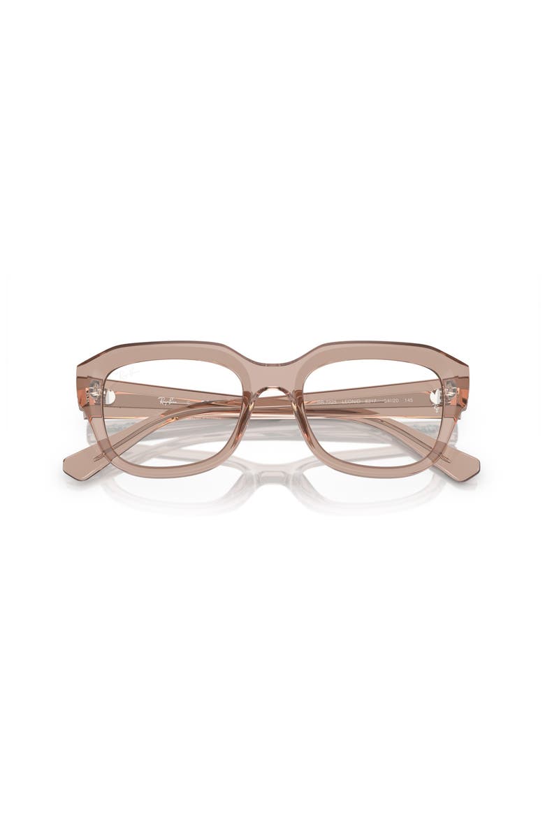 52mm Square optical glasses, Alternate, color, Brown