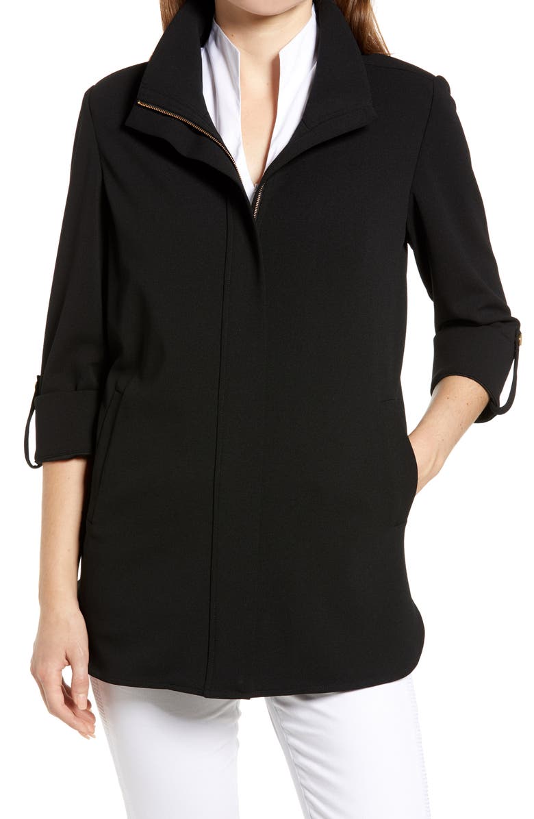 Ming Wang Zip Front Jacket, Alternate, color, 