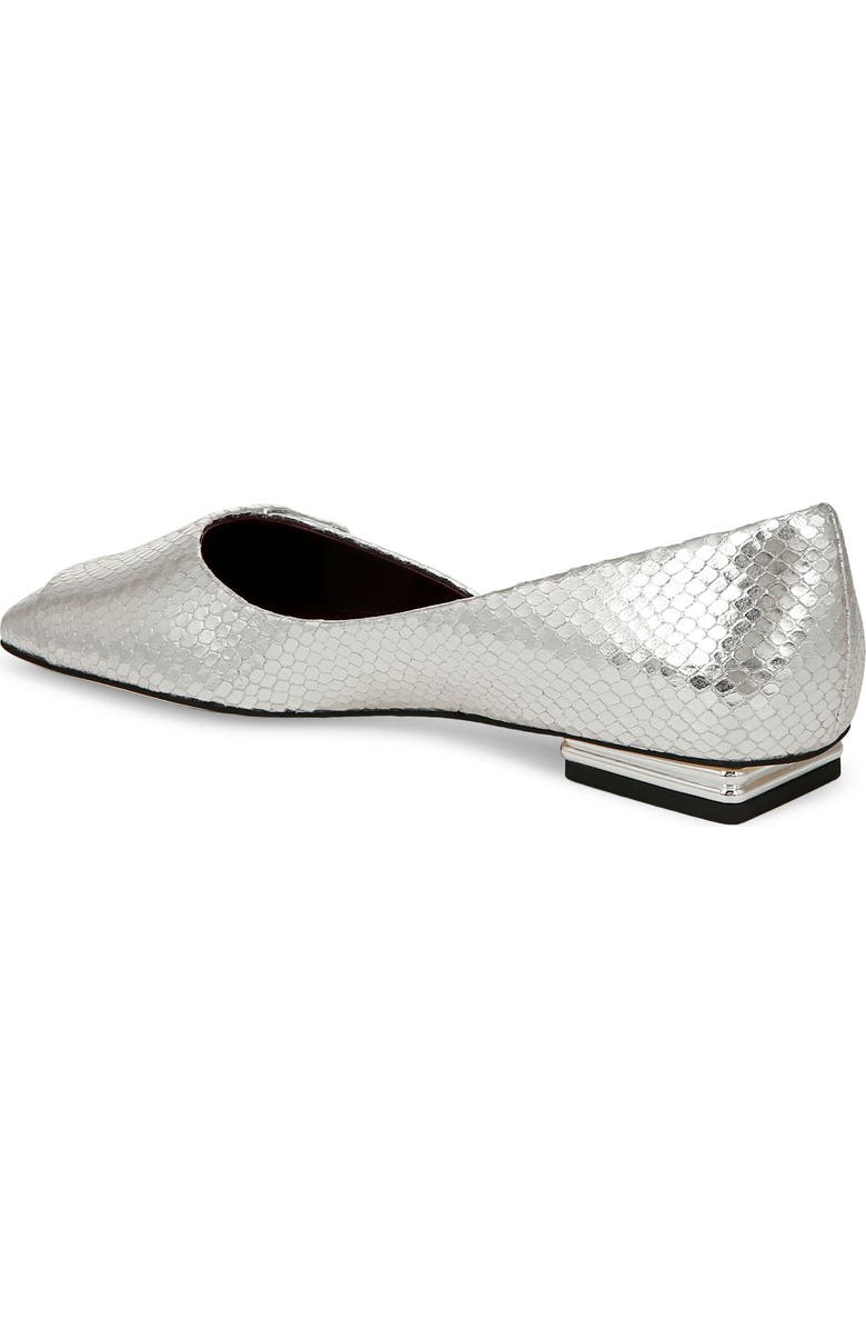 SARTO by Franco Sarto Tracy Half d'Orsay Flat, Alternate, color, Silver Snake Print