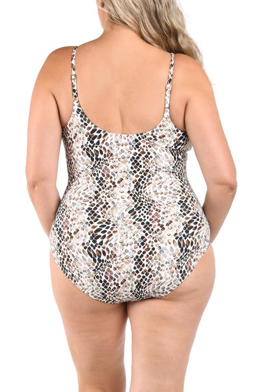 La Blanca Wild Whispers One-piece Swimsuit In Gray