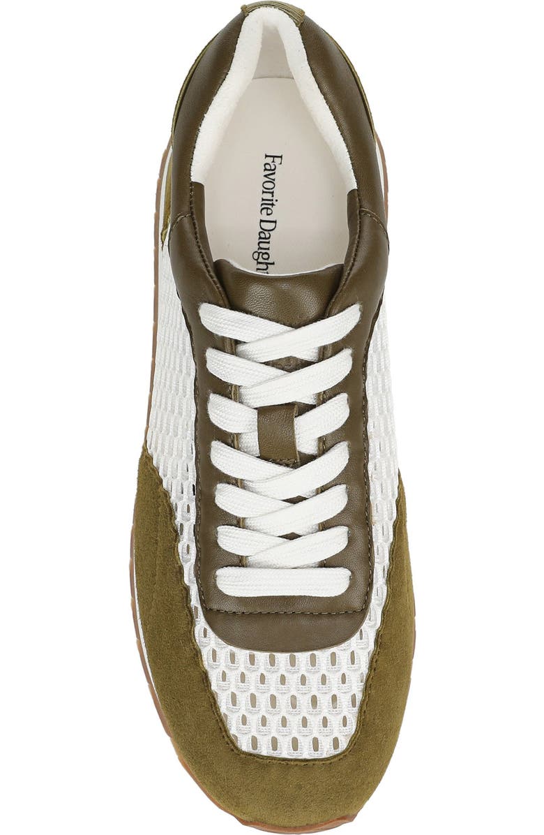 Favorite Daughter Sophia Mesh Sneaker, Alternate, color, Moss Green/White