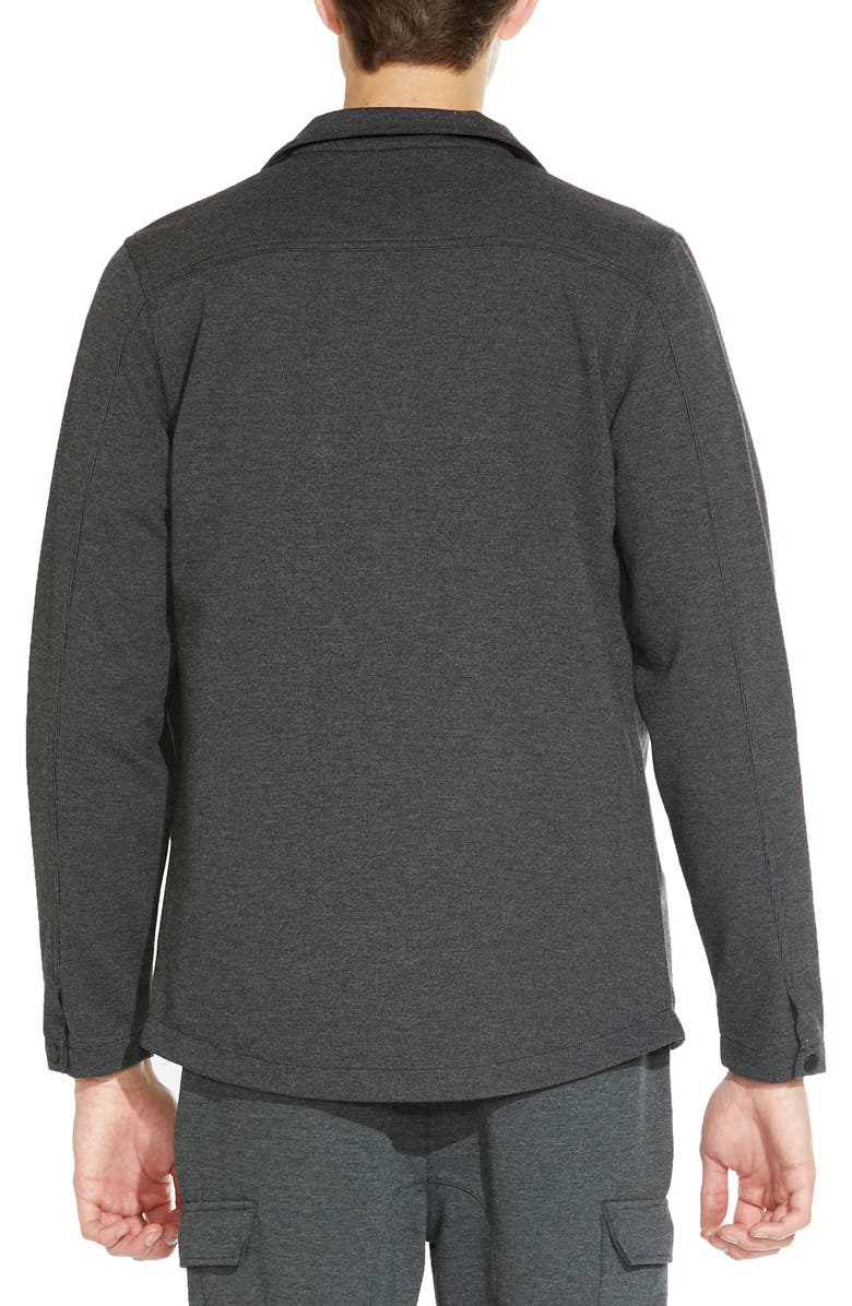 Civil Society Bennett Knit Shirt Jacket, Alternate, color, Heather Charcoal