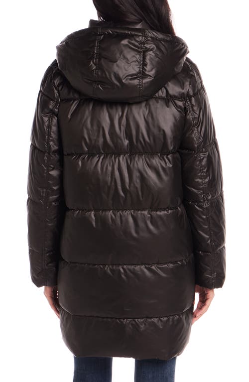 Gallery Hooded Puffer Jacket In Black