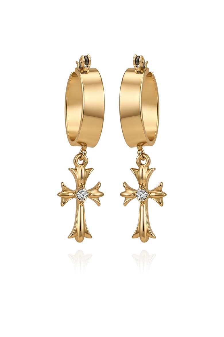 Hoop Earrings, Alternate, color, Gold