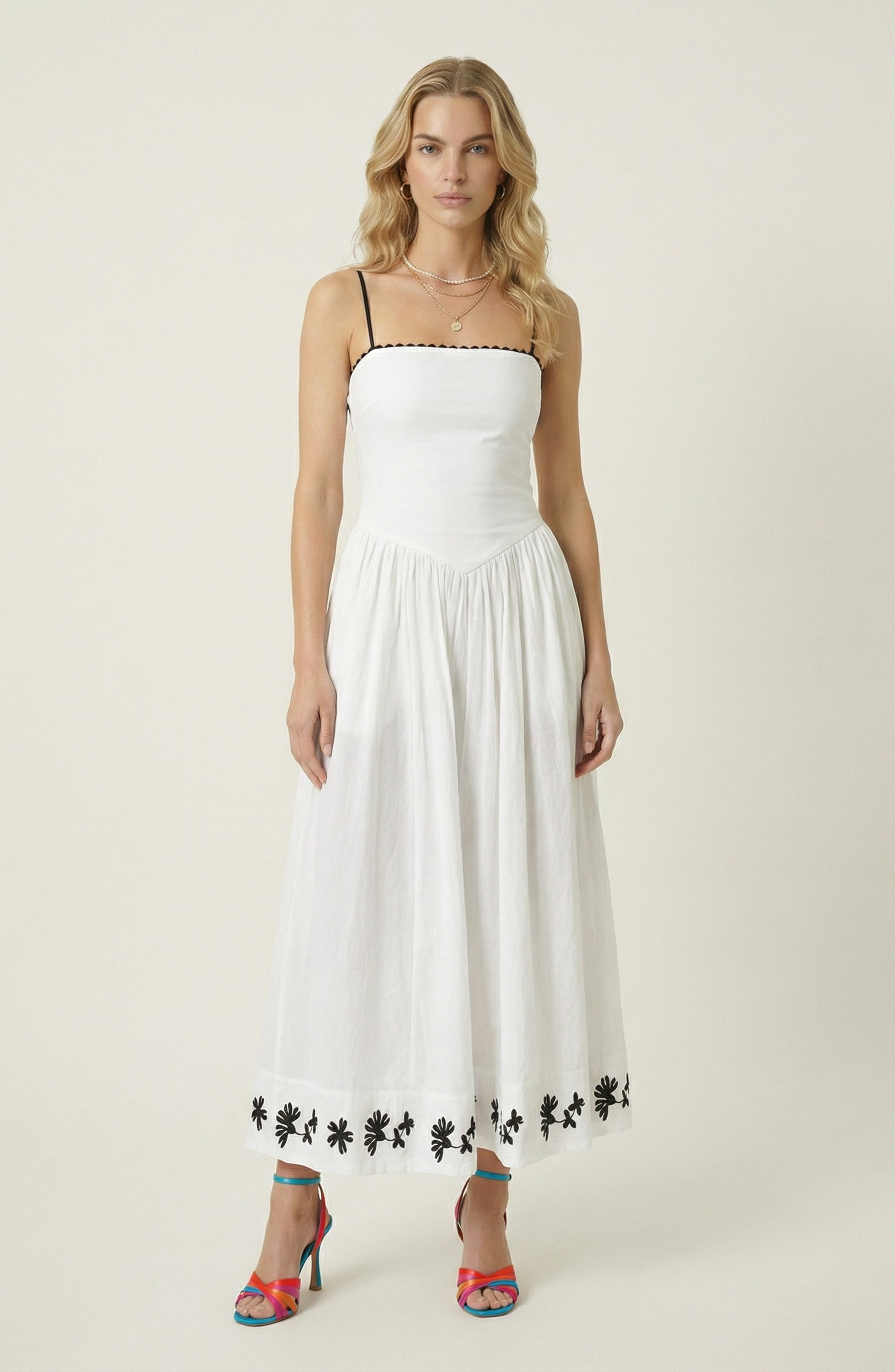 selected White / Black Embroidery