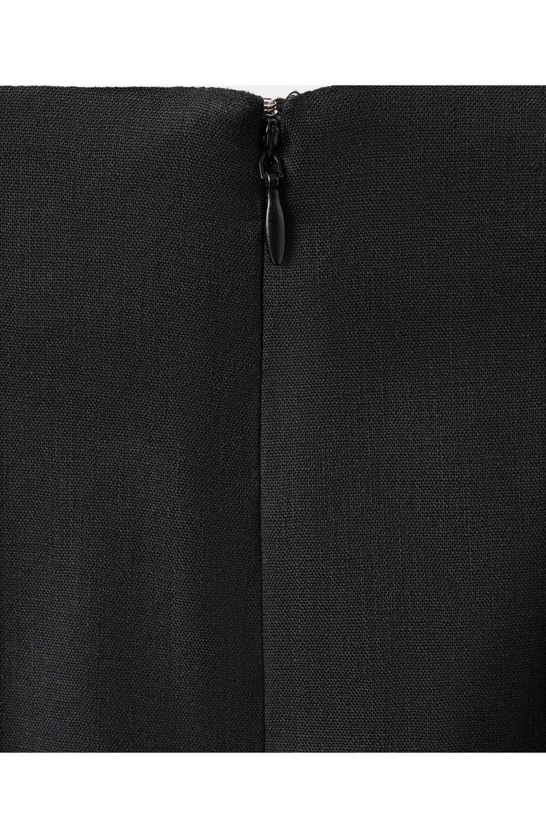 MANGO Stretch Linen & Cotton Blend Midi Skirt, Alternate, color,