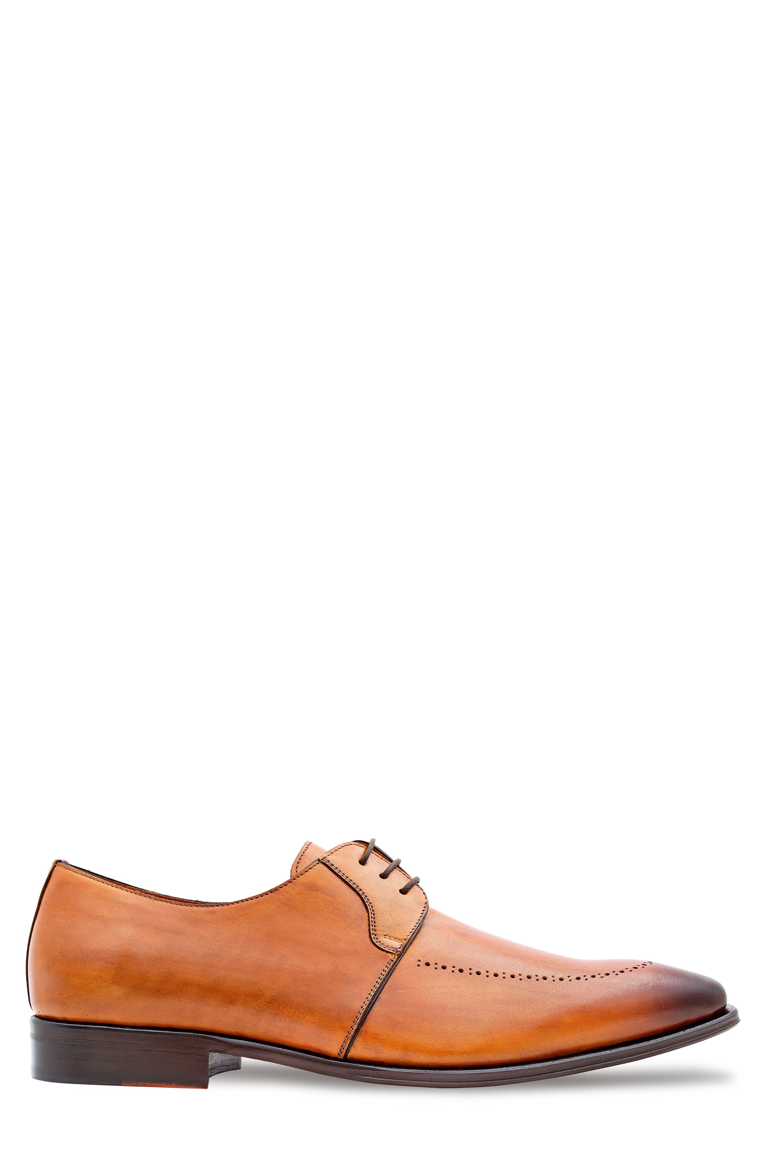 Apron Toe Derby, Alternate, color, COGNAC RUST