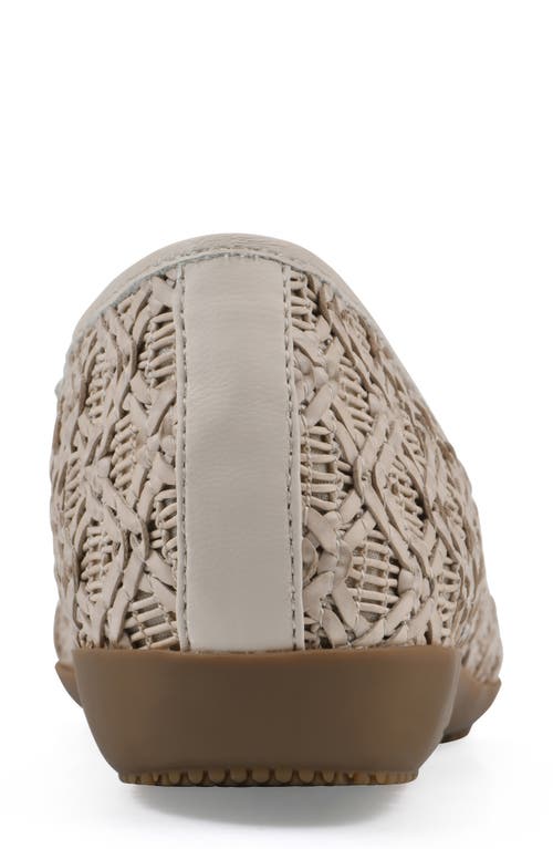 Cliffs By White Mountain Cariann Mesh Ballet Flat In Light Taupe