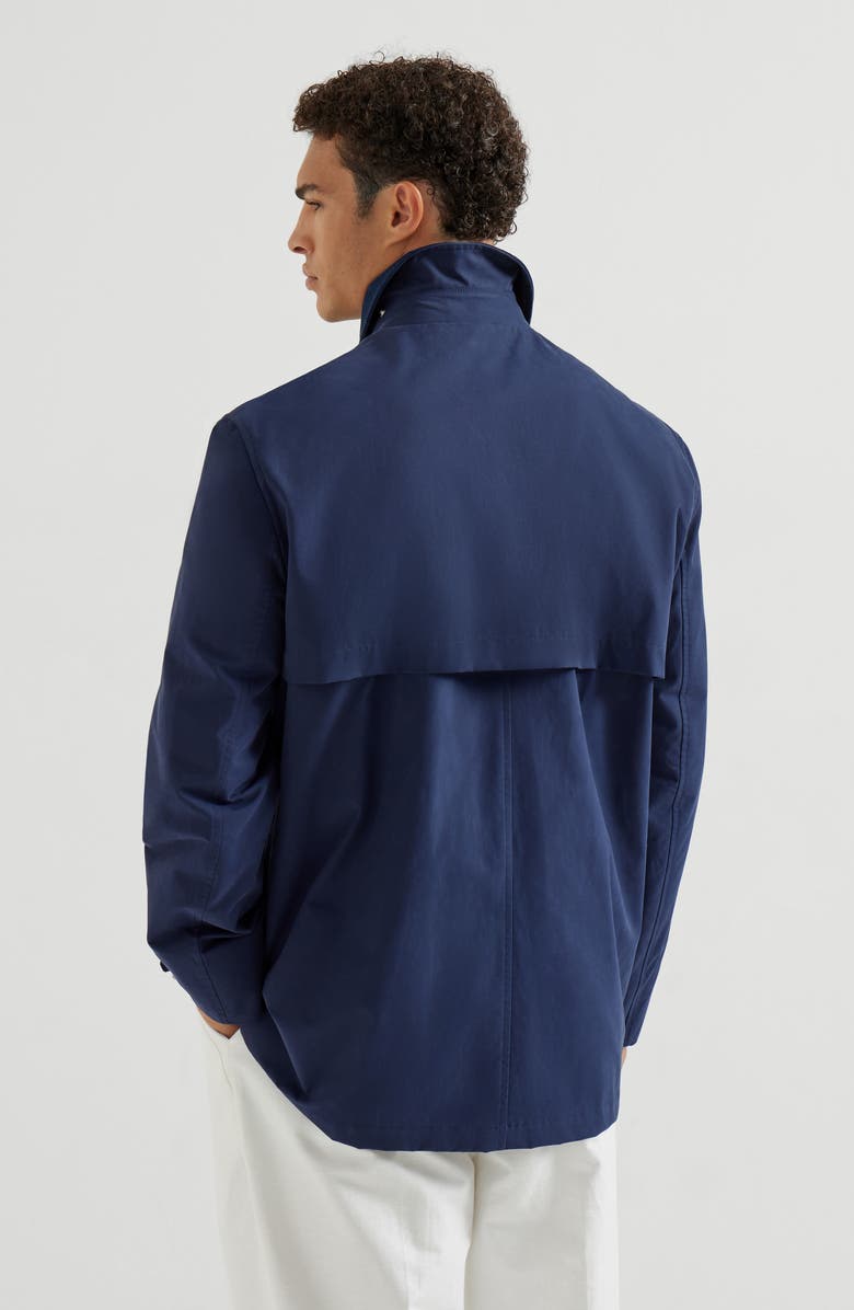Brunello Cucinelli Water-resistant outerwear, Alternate, color, Blue