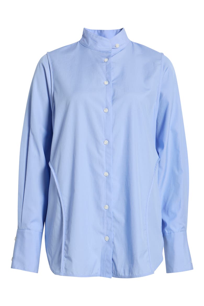 Vala Poplin Shirt, Main, color, BABY BLUE
