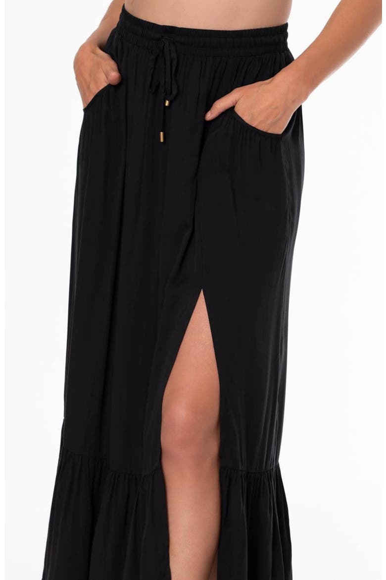 Nicole Maxi Cover-Up Skirt, Alternate, color, BLACK