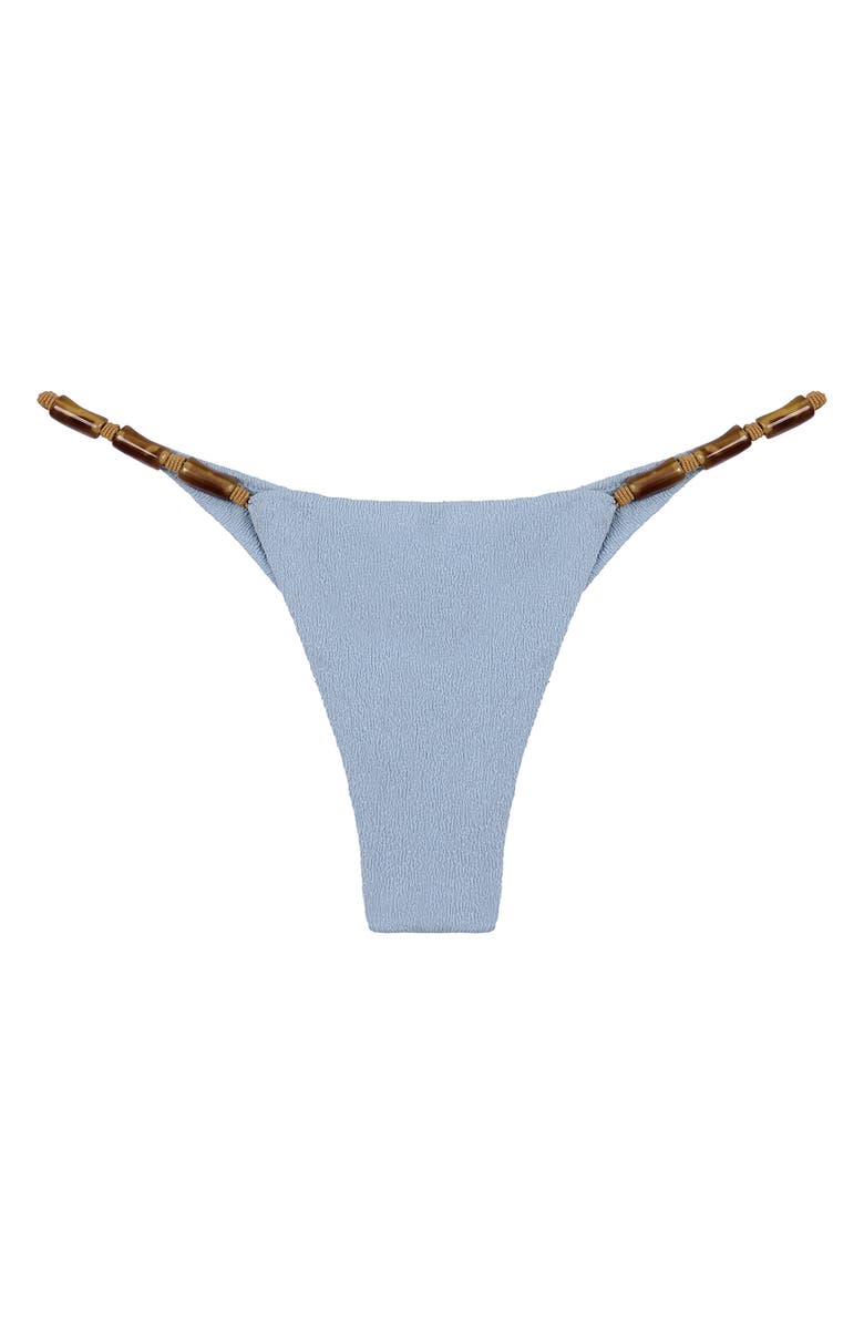 ViX Paula Hermanny Firenze Lesley Beaded Bikini Bottoms, Alternate, color, Blue