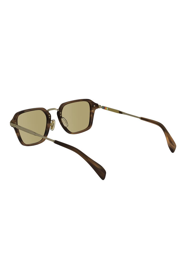 Kramer 52mm Rectangular Sunglasses, Alternate, color, STRIPED BROWN