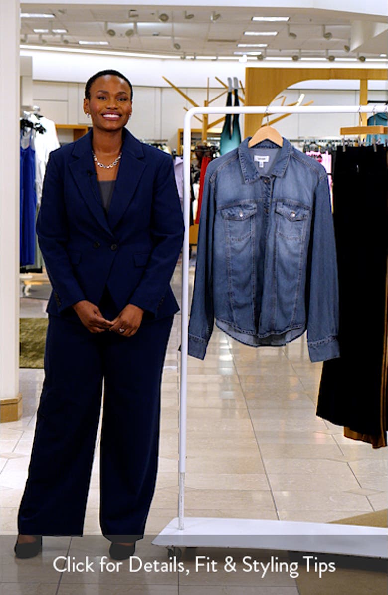 Denim Shacket, sales video thumbnail