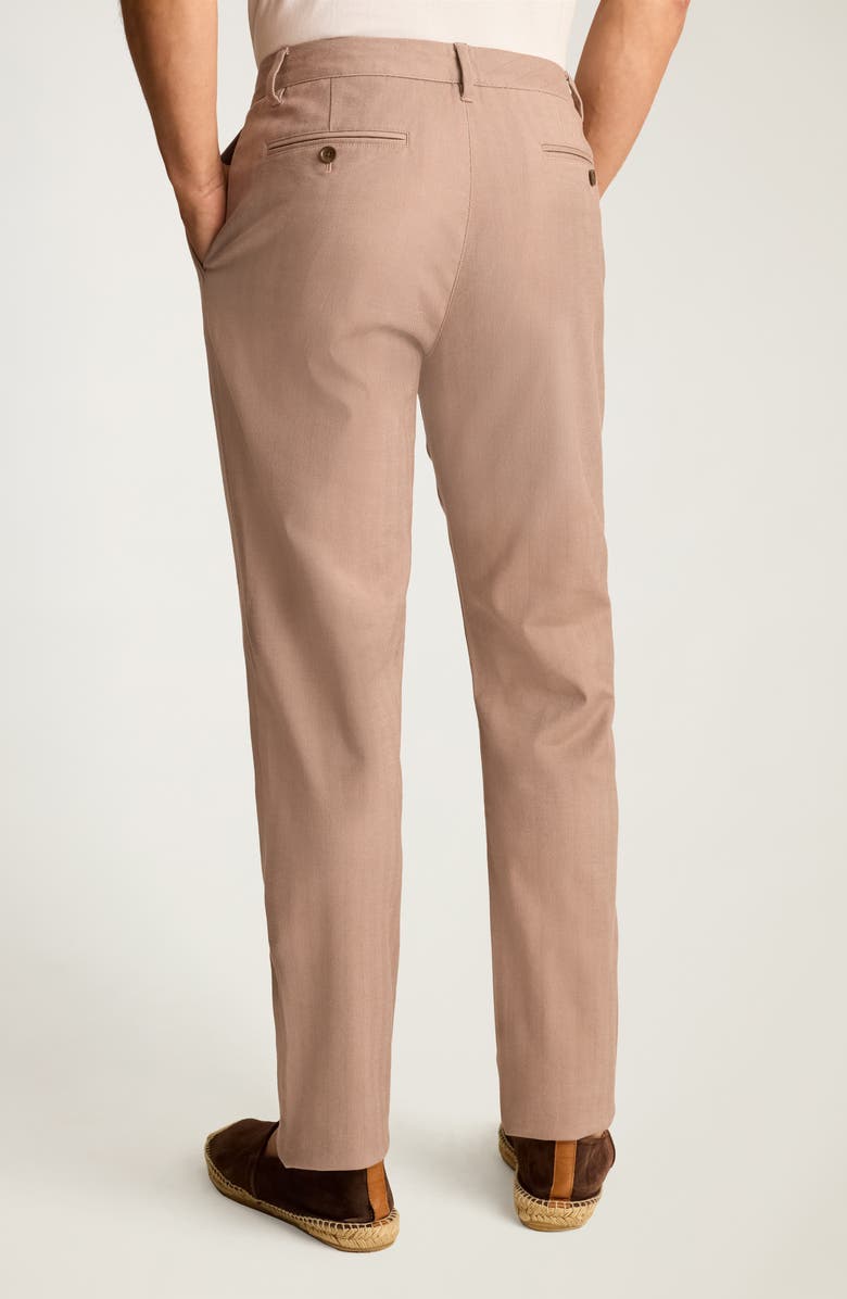 Bonobos Flat Front Stretch Cotton Herringbone Chinos, Alternate, color, Talent Taupe Herringbone