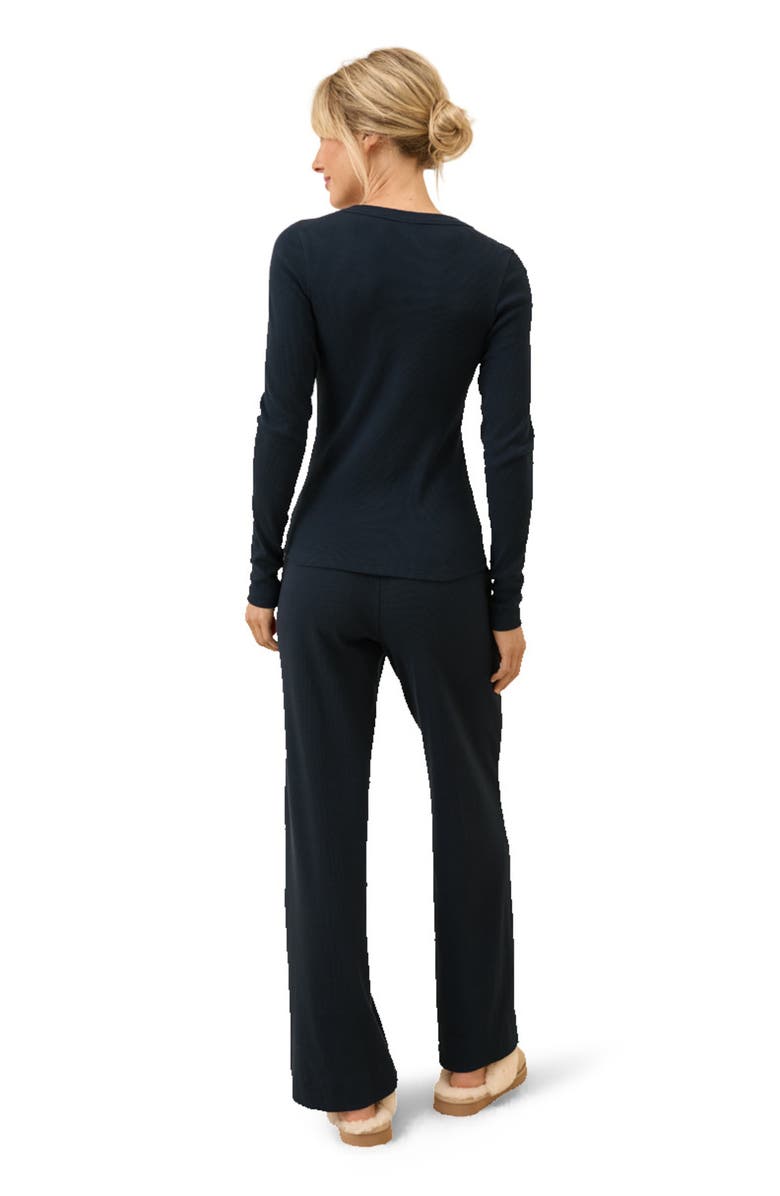 Pact Dream Rib Slim Henley Made with Organic Cotton, Alternate, color, Midnight Blue