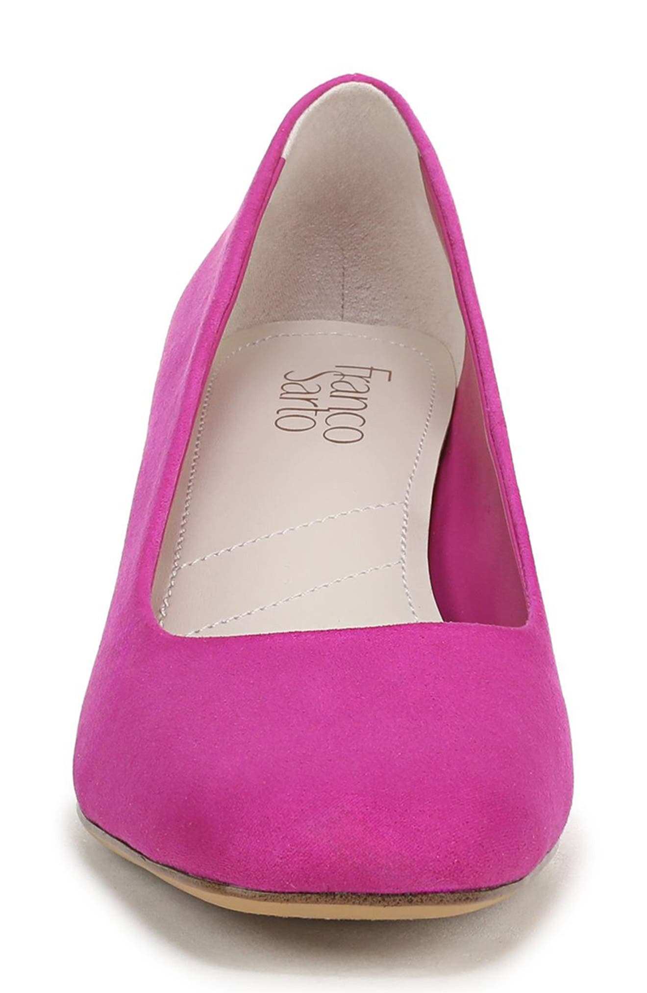 Linza Square Toe Pump, Alternate, color, FUCHSIA